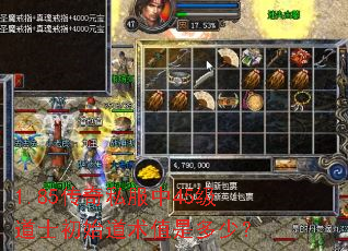 1.85传奇私服中45级道士初始道术值是多少? 1.85传奇私服中45级道士初始道术值是多少?