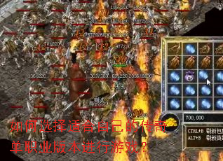 ���ѡ���ʺ��Լ��Ĵ��浥ְҵ�汾������Ϸ��