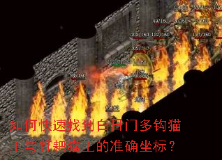 如何快速找到白日门多钩猫王与钉耙猫王的准确坐标? 如何快速找到白日门多钩猫王与钉耙猫王的准确坐标?