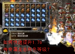 如何快速提升1.76传奇屠龙志角色等级? 如何快速提升1.76传奇屠龙志角色等级?