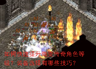 如何快速提升微变传奇角色等级?装备选择有哪些技巧? 如何快速提升微变传奇角色等级?装备选择有哪些技巧?